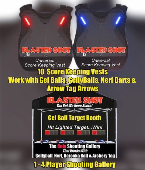 Gel Ball Score Keeping Vest and Shooting Gallery Deal